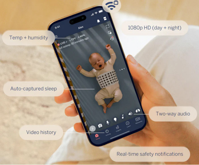 Умная видеоняня Nanit Pro Smart Baby Monitor & Wall Mount